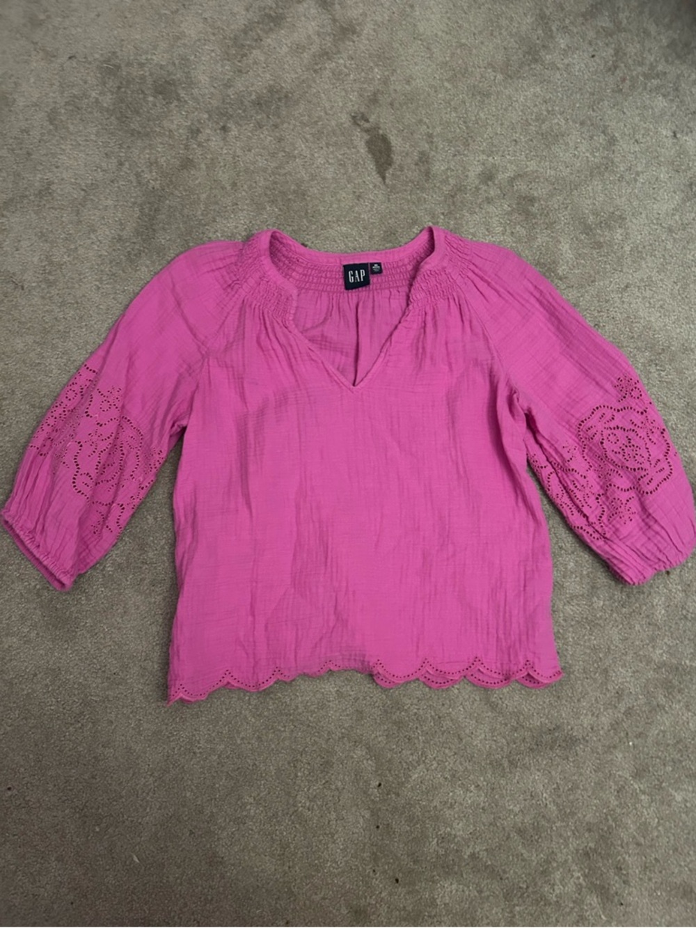 GAP hot pink blouse